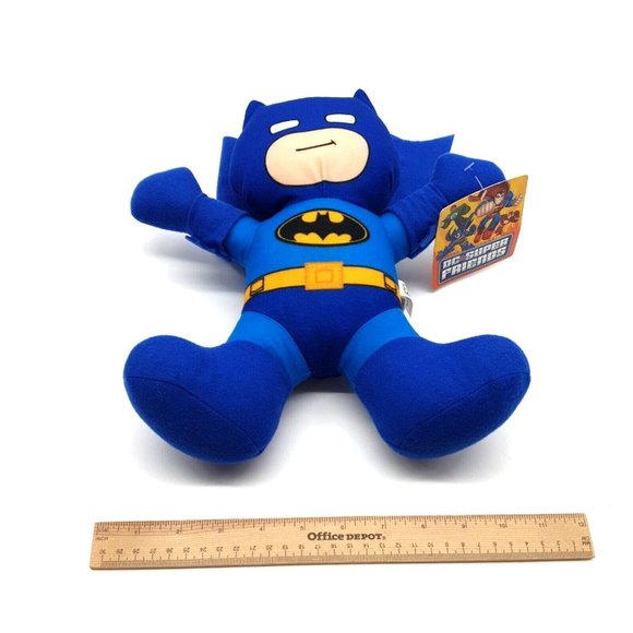 DC Super Friends Batman Toy Factory Plush 12" Sanitized Clean Child Gift Hero - Picture 9 of 10